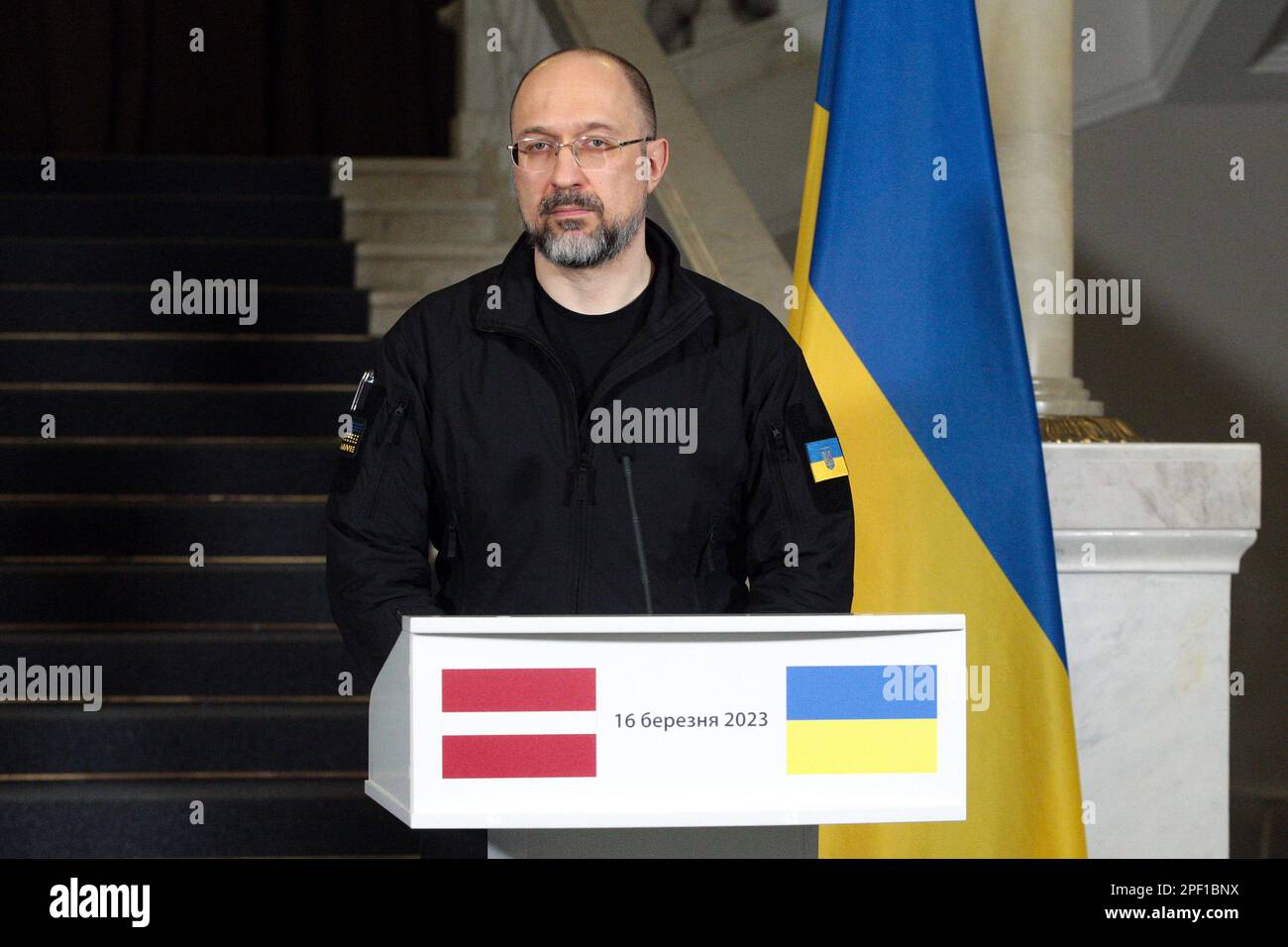 KYIV, UKRAINE - MARCH 16, 2023 - Prime Minister of Ukraine Denys ...