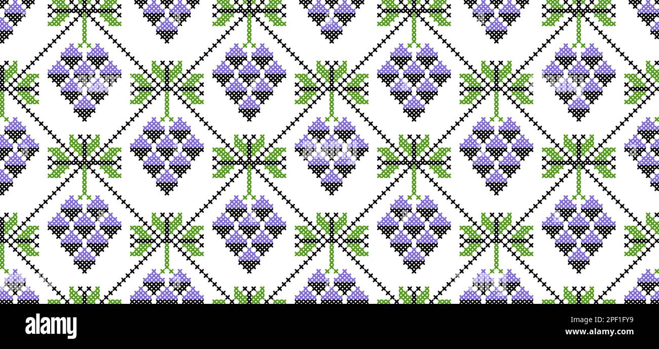 Grapes bunch vector seamless pattern. Background, texture for wine or ...