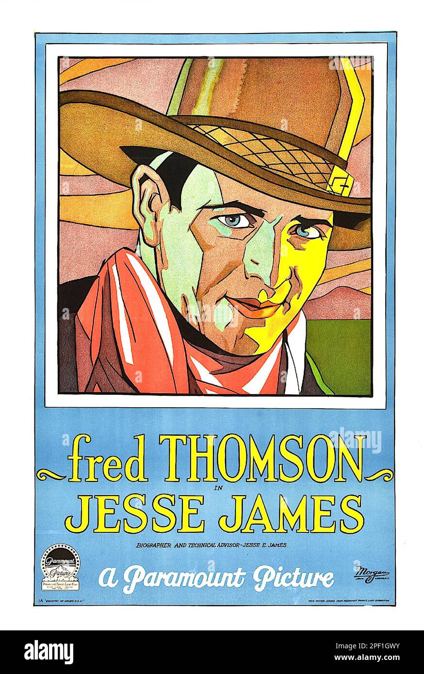 Jesse James - 1927 - Film Poster Stock Photo