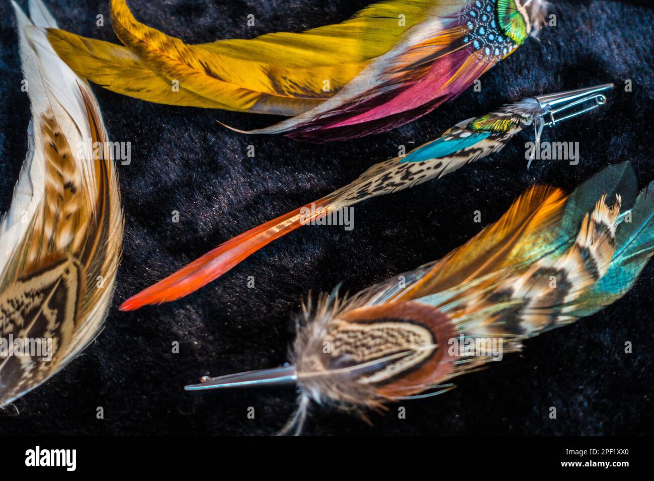 Feather jewellery, market stall, Portobello Road Market, Notting Hill
