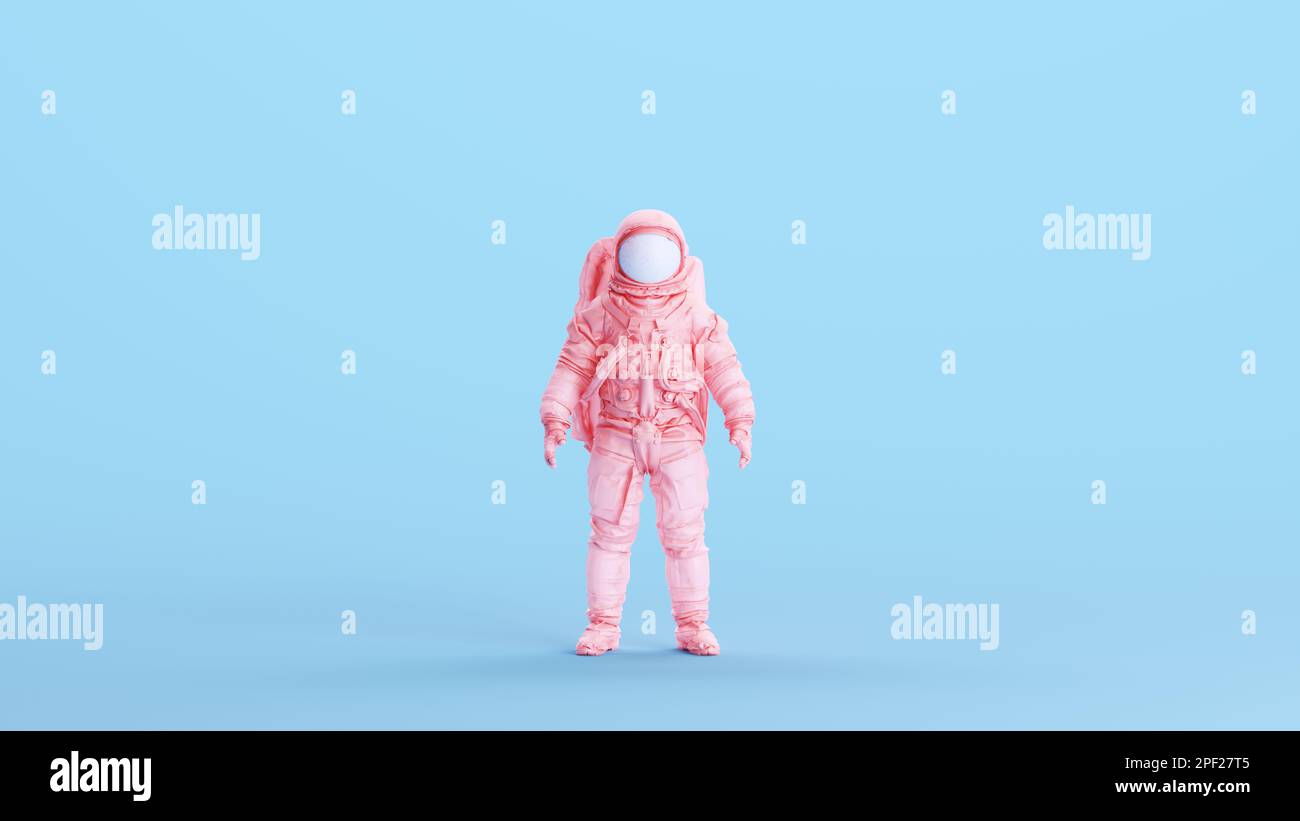Pink Spaceman Astronaut Cosmonaut Helmet Space Suit Classic Retro