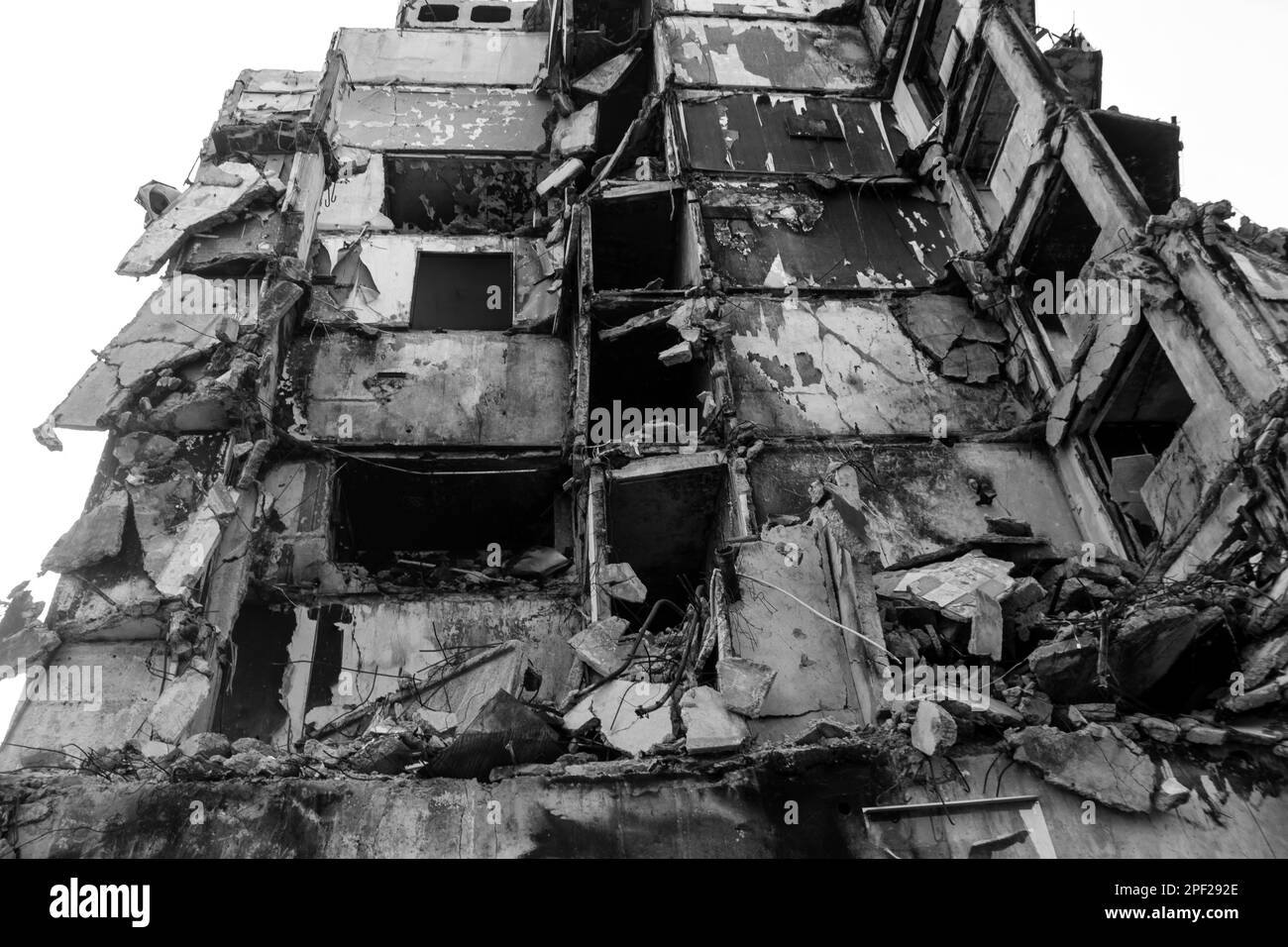 Most buildings in Borodyanka are either destroyed or damaged beyond