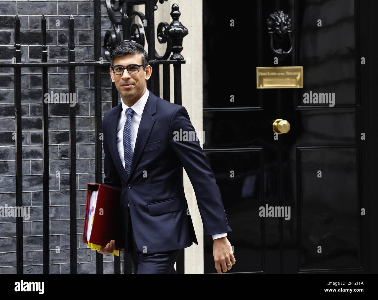 England, London, Conservative Prime Minister exiting the door of number