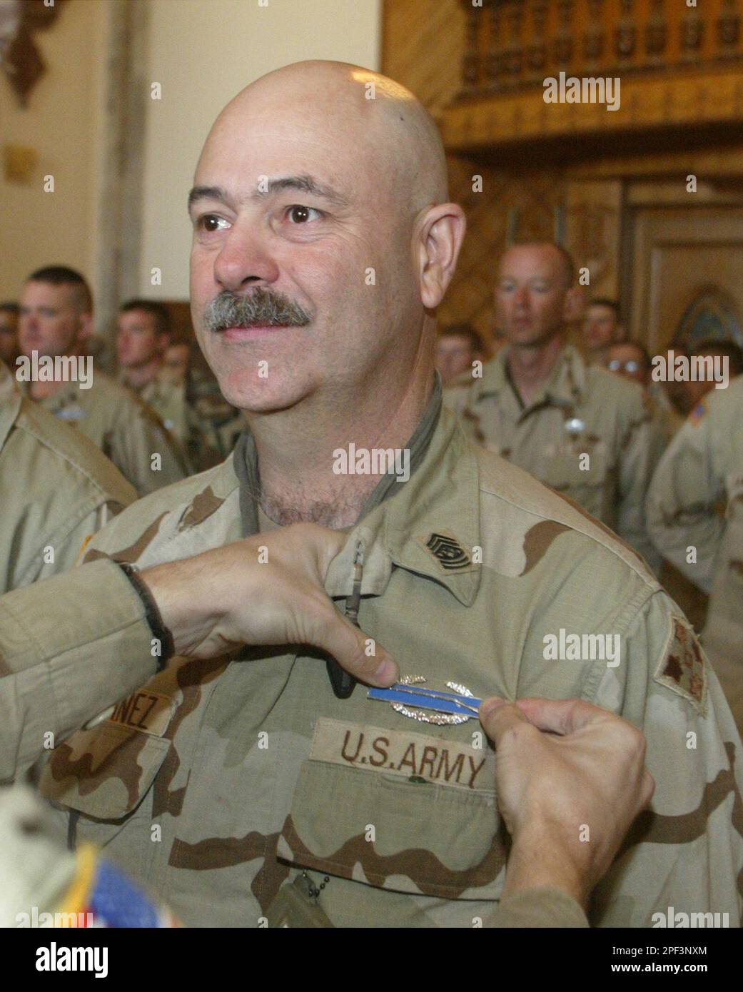 U.S. Army Csm. Salvador Martinez from Bayamon, Puerto Rico, belonging ...