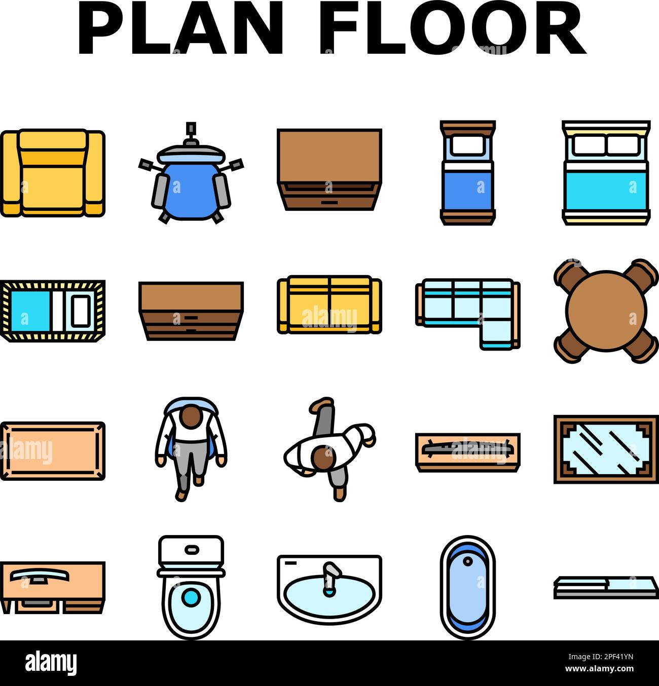 furniture vector plan