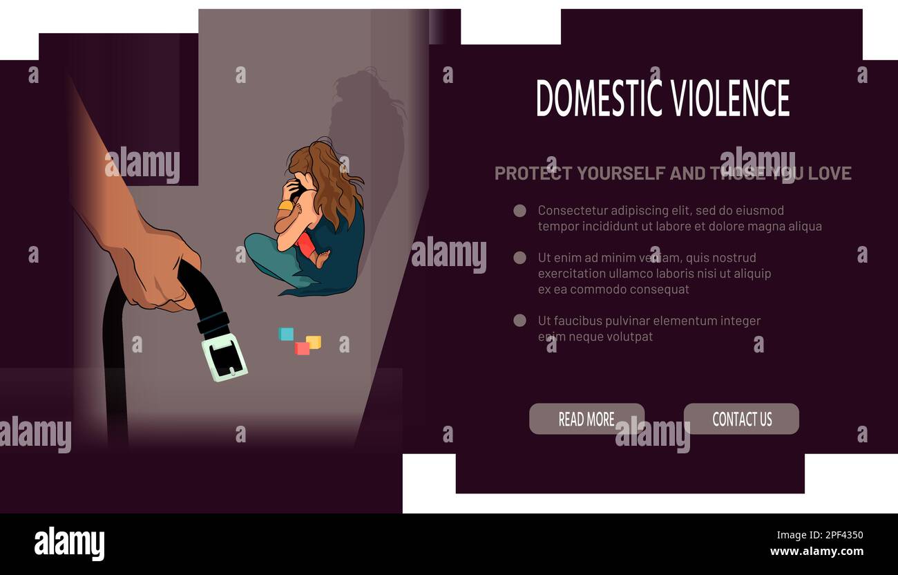 Family violence child abuse Stock Vector Images - Alamy