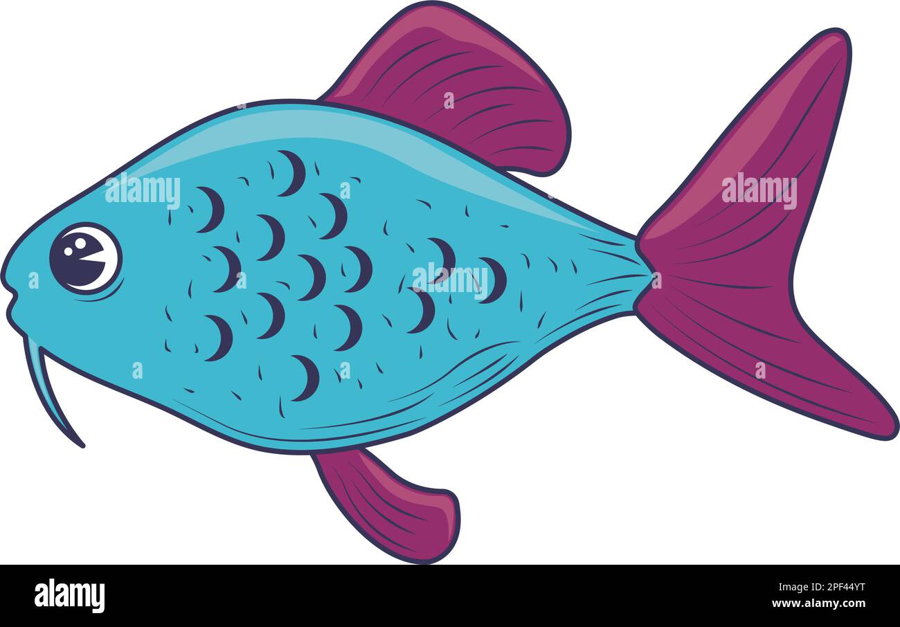 fish flat icon Stock Vector Image & Art - Alamy
