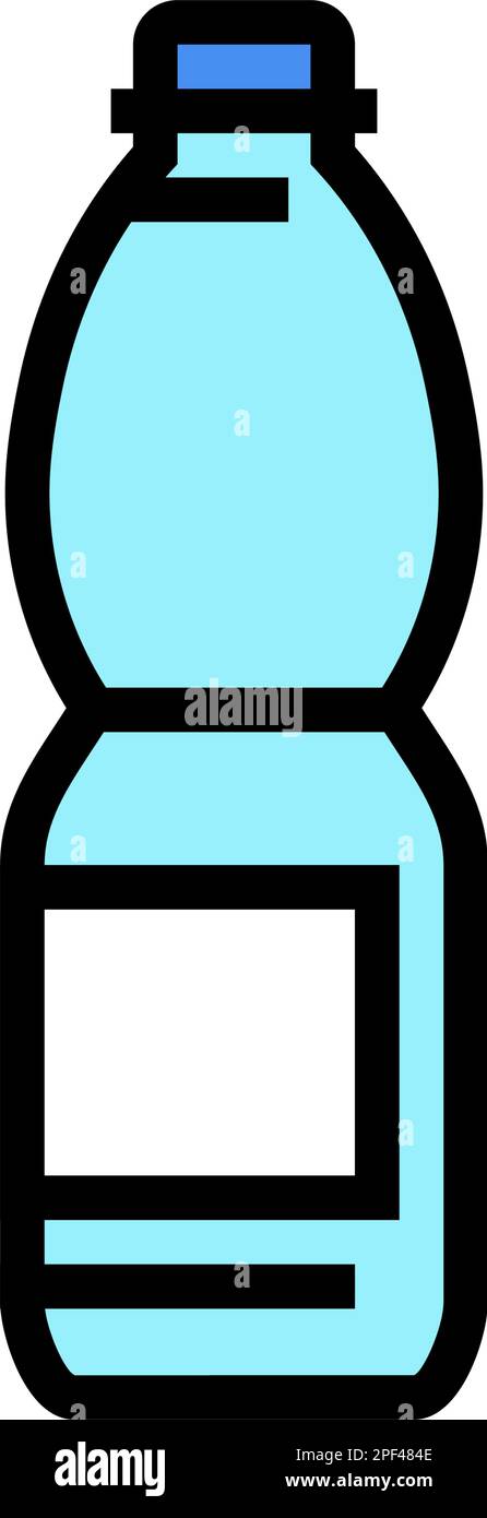 recycle water plastic bottle color icon vector illustration Stock ...