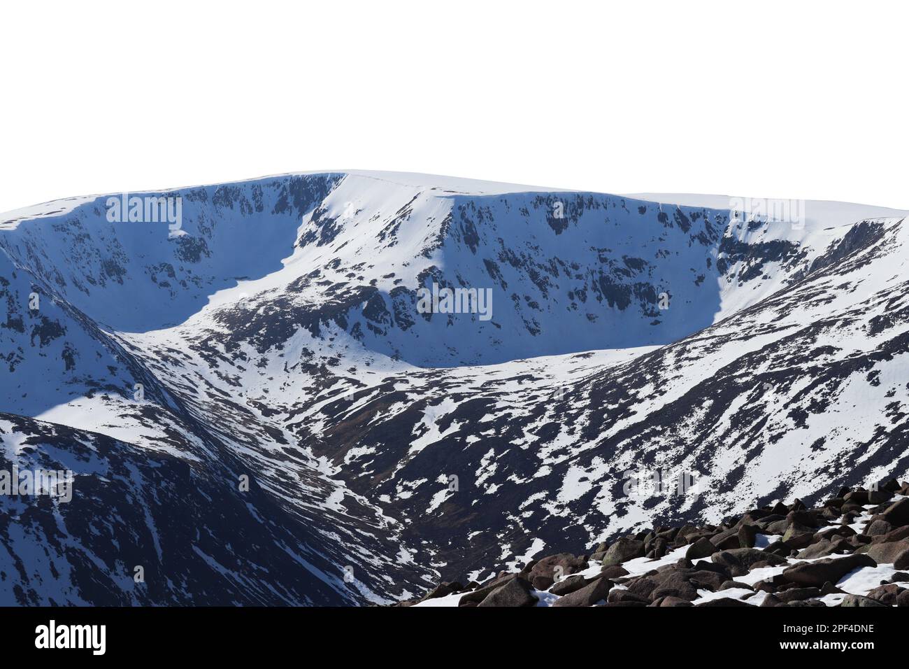 Cairngorms scotland isolated Stock Photo