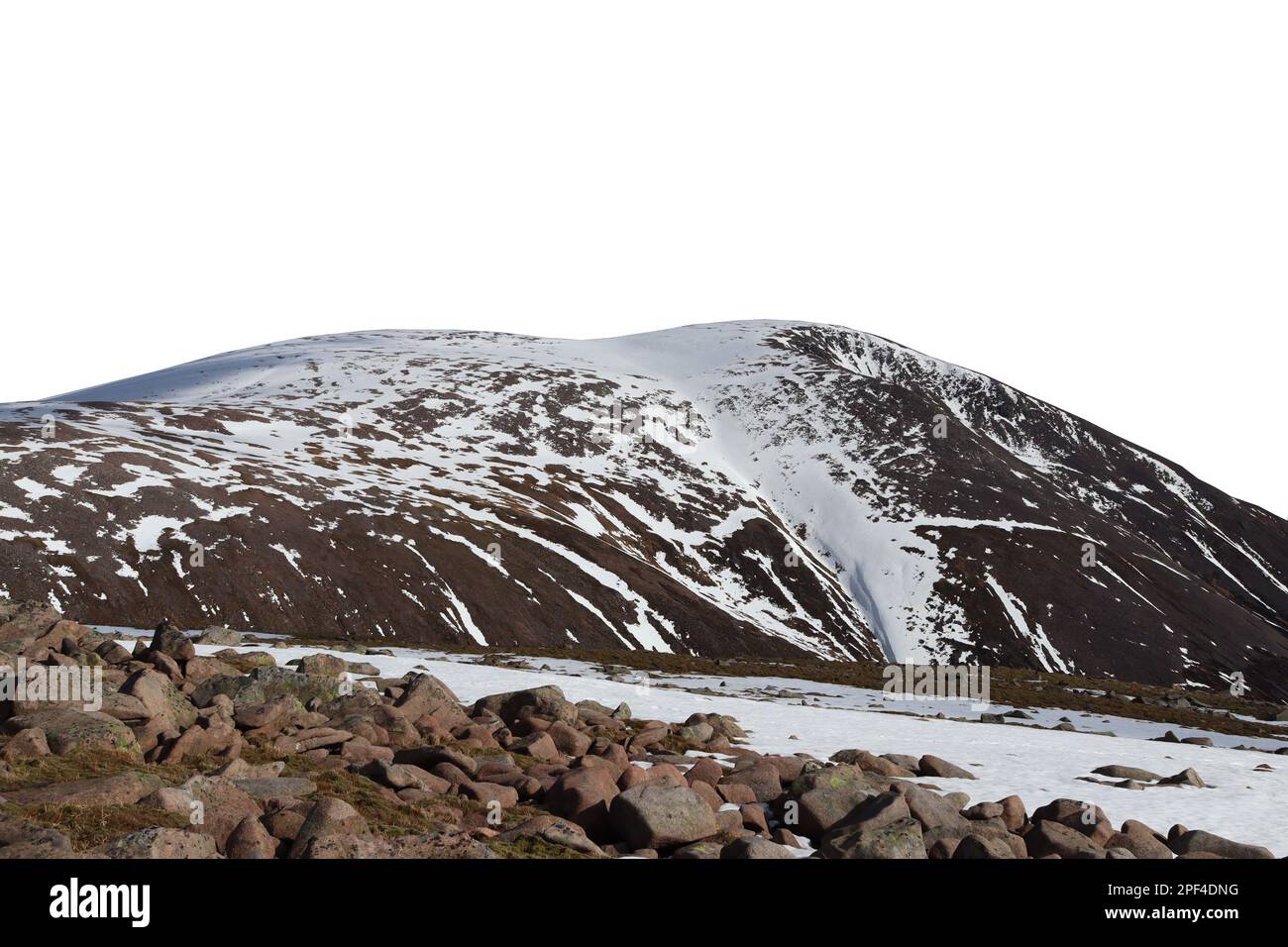 Cairngorms scotland isolated Stock Photo