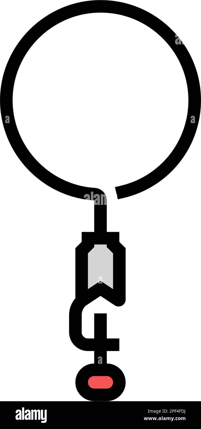 ring clamp chemical glassware lab color icon vector illustration Stock