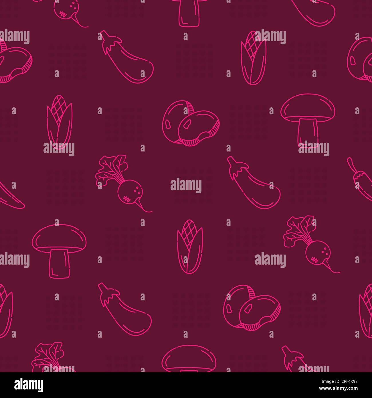Bakery products, beige vector seamless pattern Stock Vector