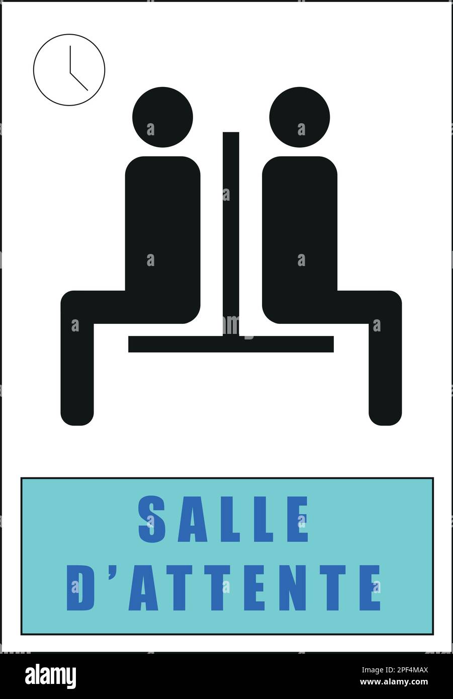 Waiting room panel with text in French Stock Vector Image & Art Alamy