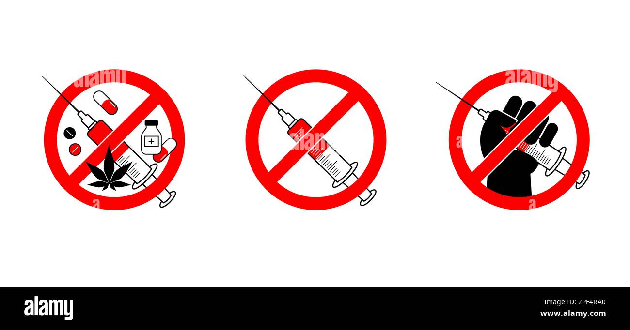 No drugs, concept design. International day against drug abuse