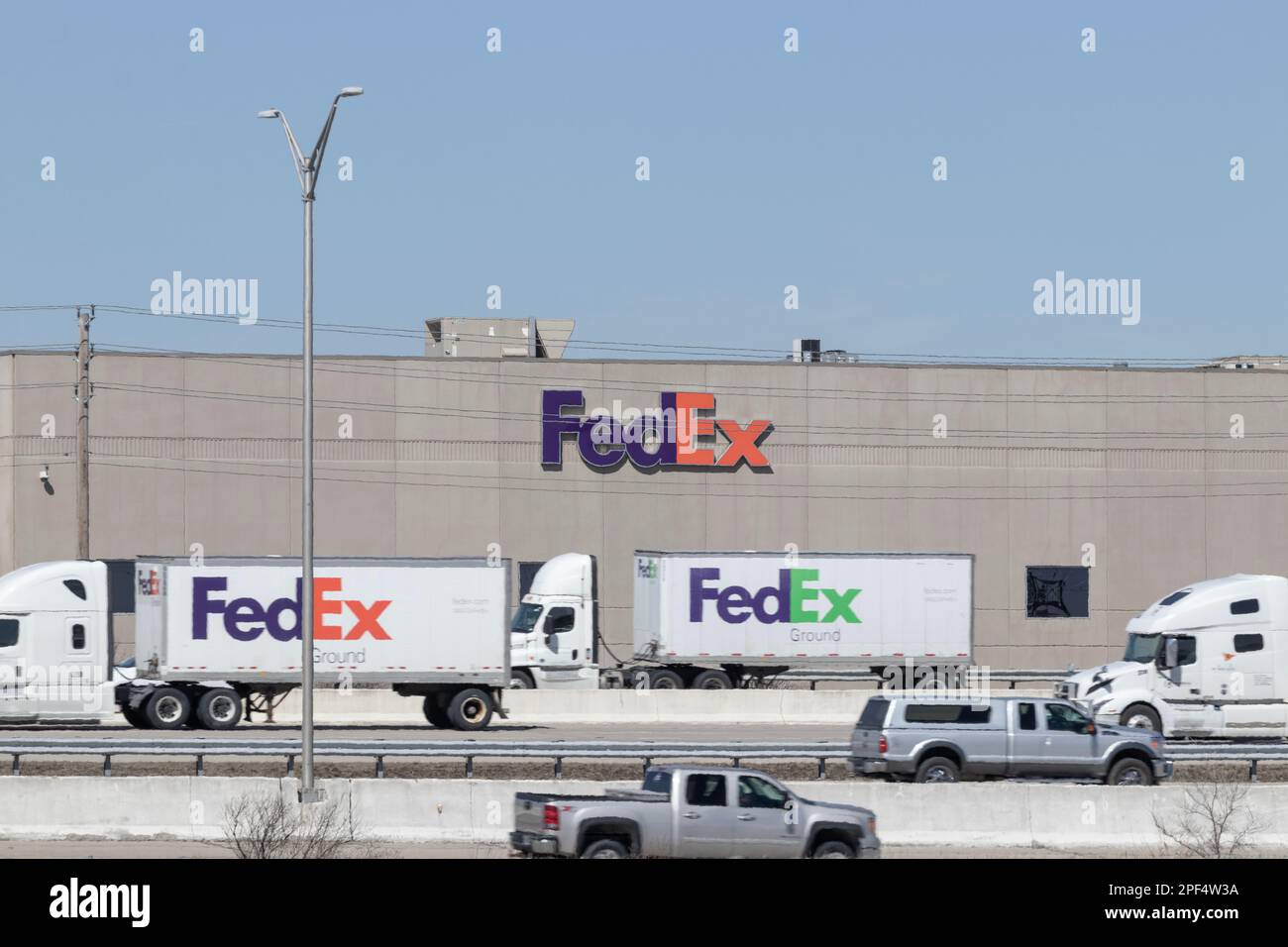 Indianapolis Circa March 2023 Federal Express National Hub. FedEx is