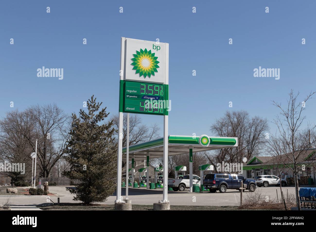 Indianapolis Circa March 2023 BP Retail Gas Station. BP and British