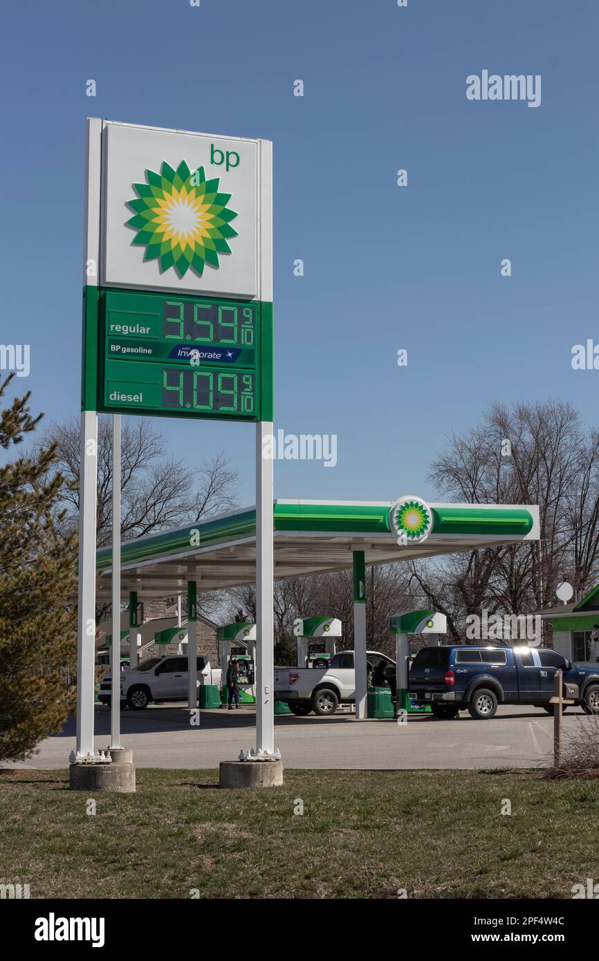 Indianapolis Circa March 2023 BP Retail Gas Station. BP and British
