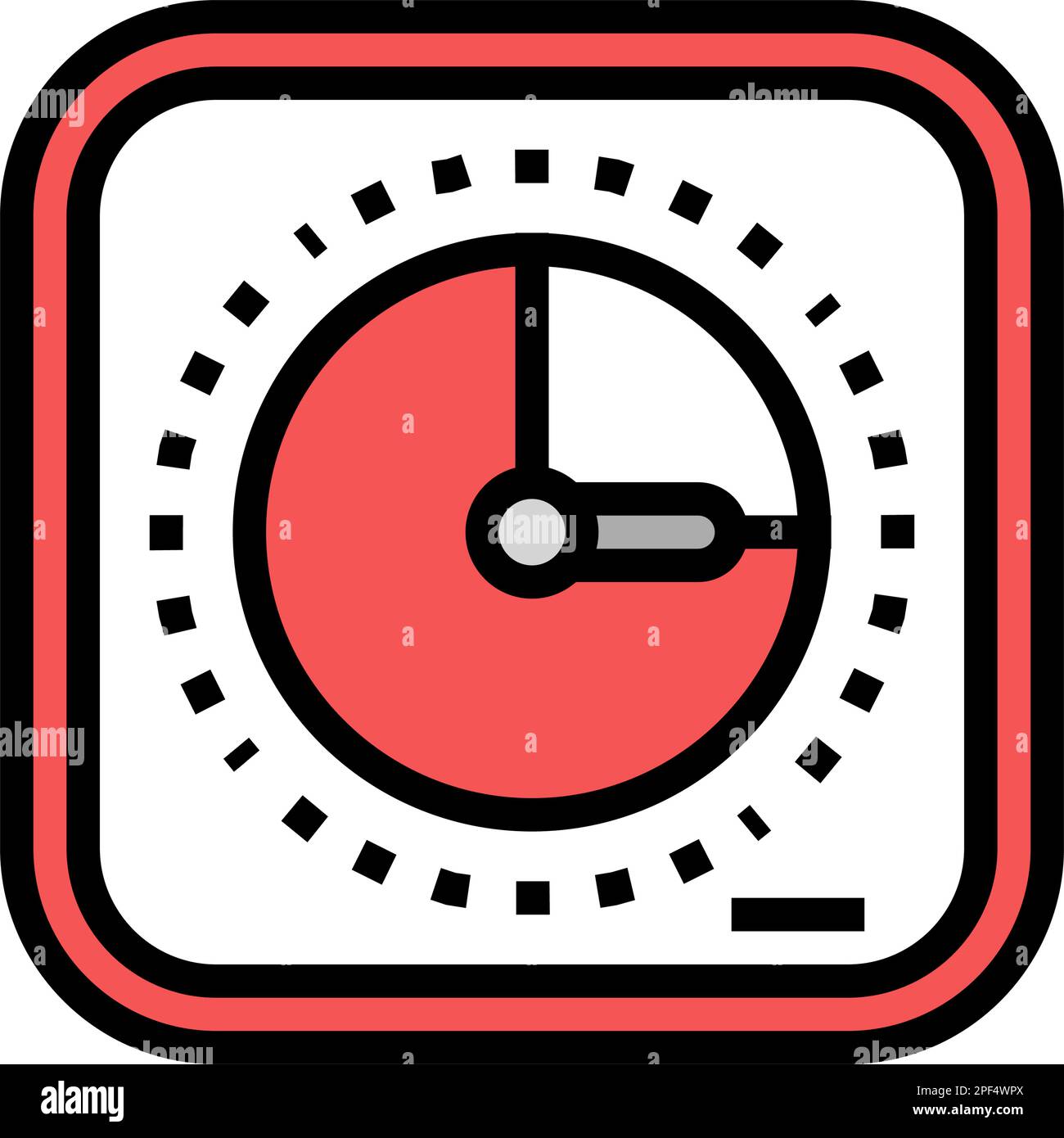 desk timer kitchen cookware color icon vector illustration Stock Vector ...