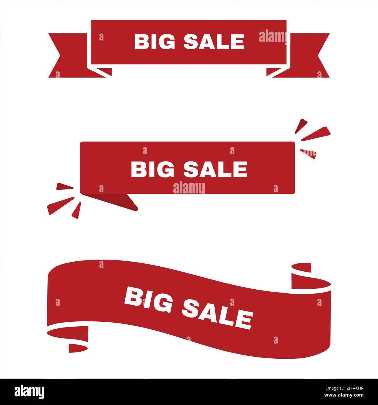 Collection of big sale banner design. Big sale banner. sales banner