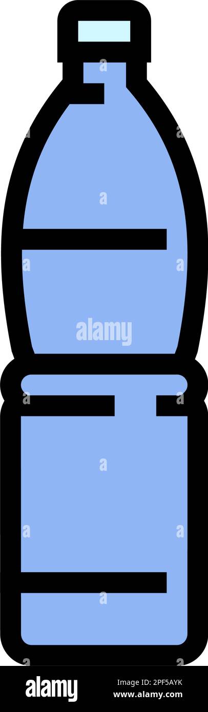 drink water plastic bottle color icon vector illustration Stock Vector ...