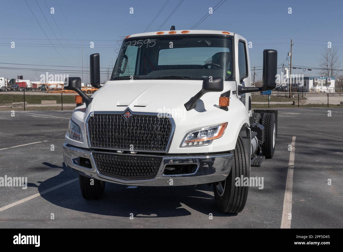 Indianapolis Circa March 2023 Navistar International Semi Tractor Trailer Truck display at a