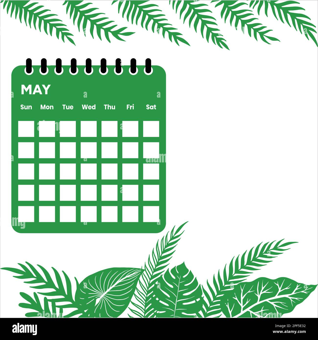may-month-calendar-stock-vector-image-art-alamy