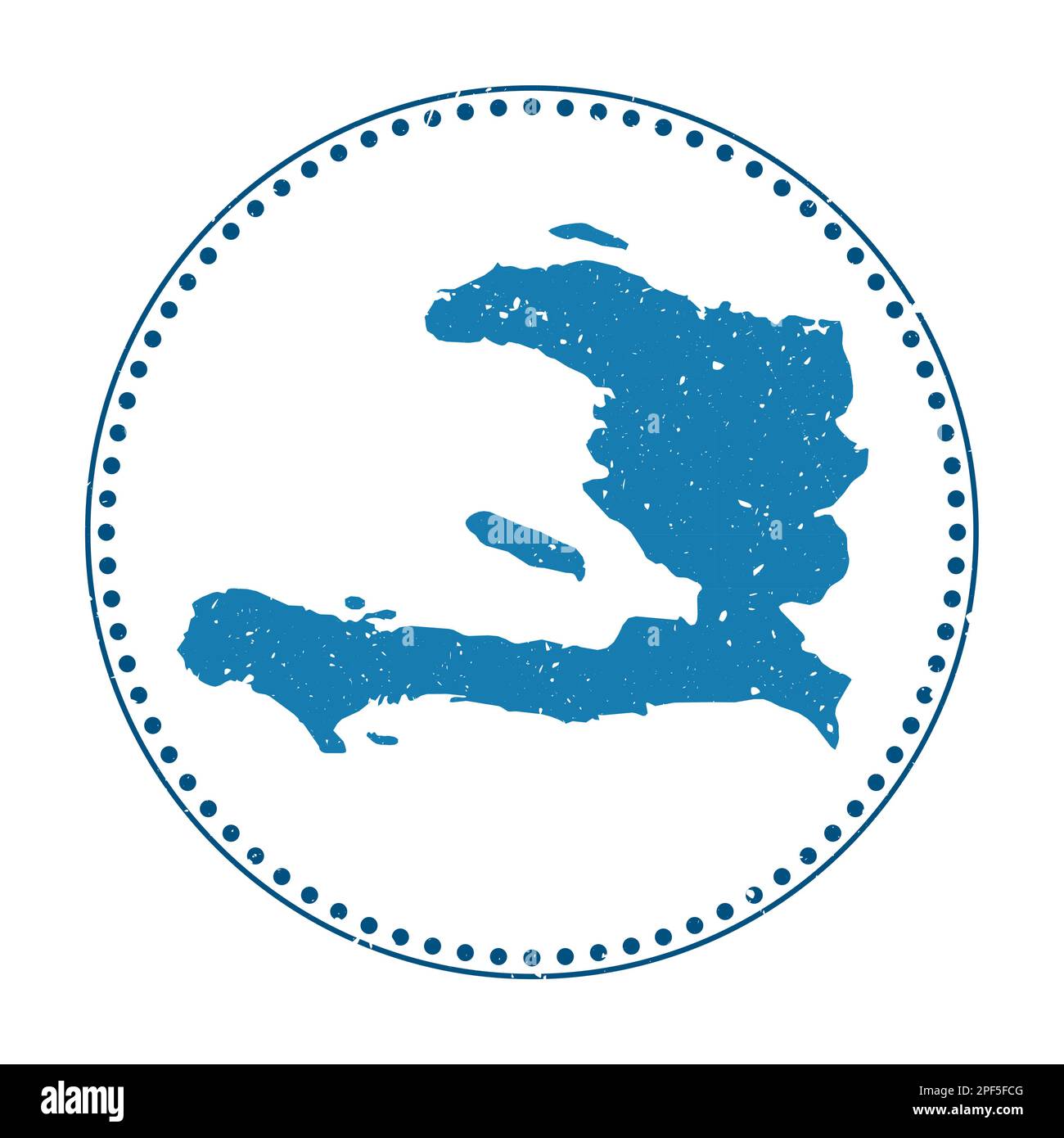 Haiti sticker. Travel rubber stamp with map of country, vector