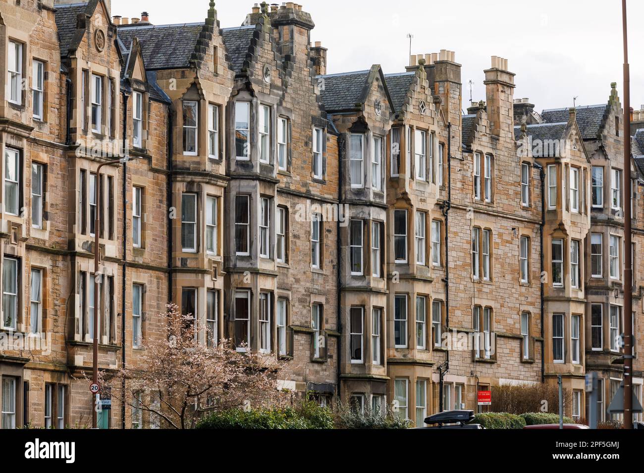 Tenement housing in Marchmont, City of Edinburgh Stock Photo Alamy