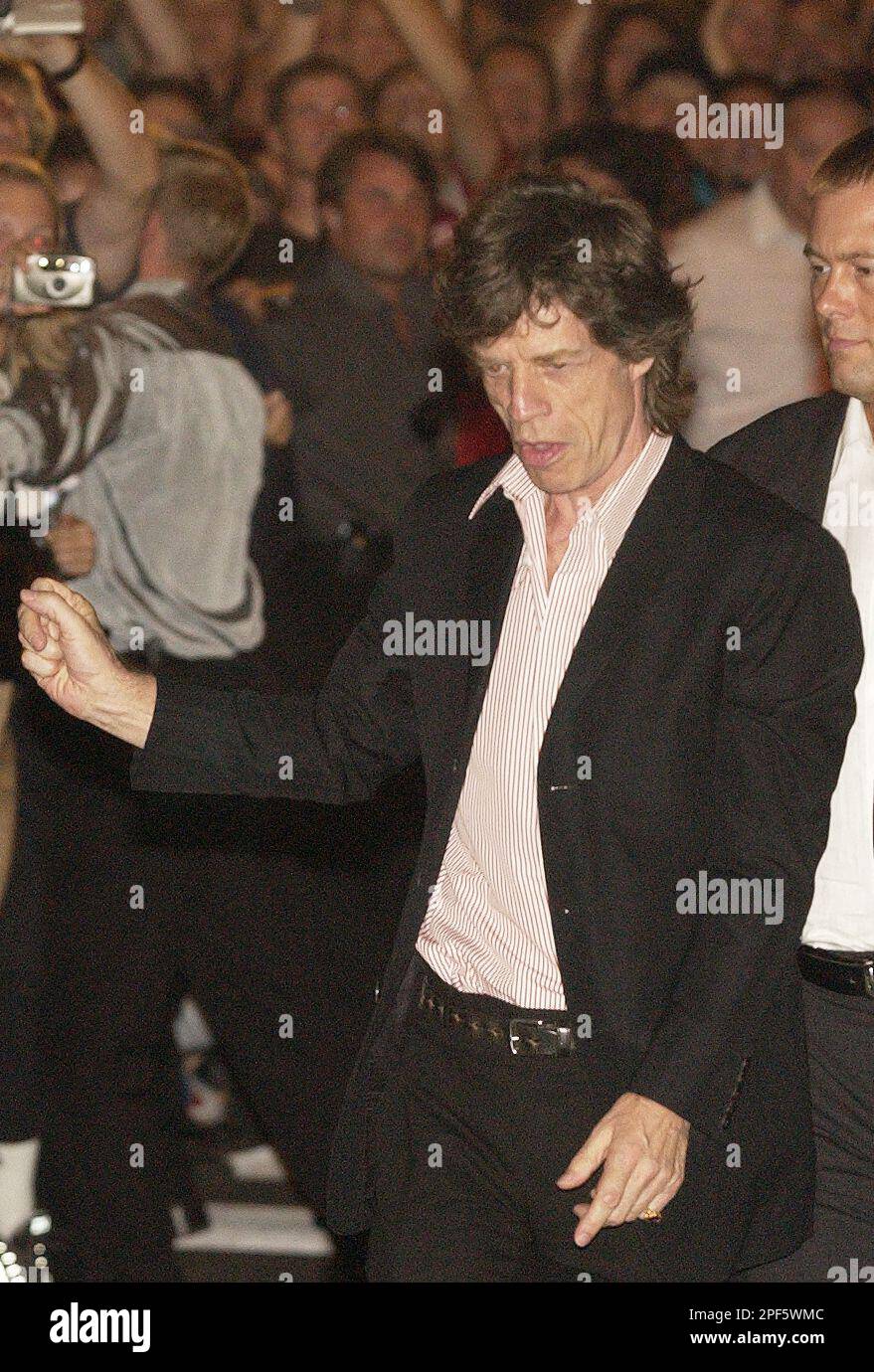 sachin and babi light blue dress Rolling Stones frontman Mick Jagger arrives to the Duplex music club on  Wenceslas Square in Prague to celebrate his 60th birthday on Saturday, July  26, 2003. Following evening Rolling Stones will continue
