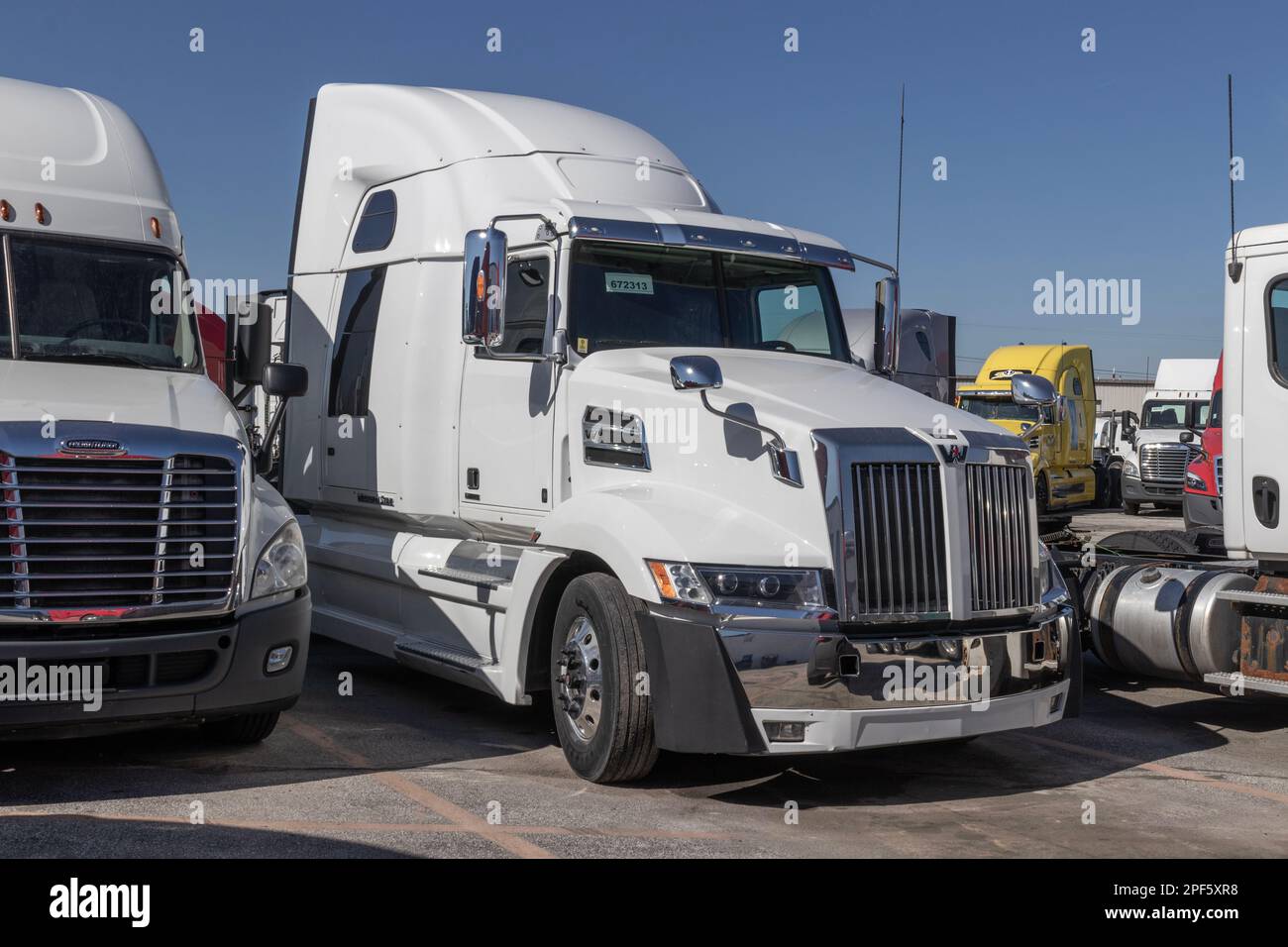 Indianapolis Circa March 2023 Western Star Semi Tractor Trailer Big