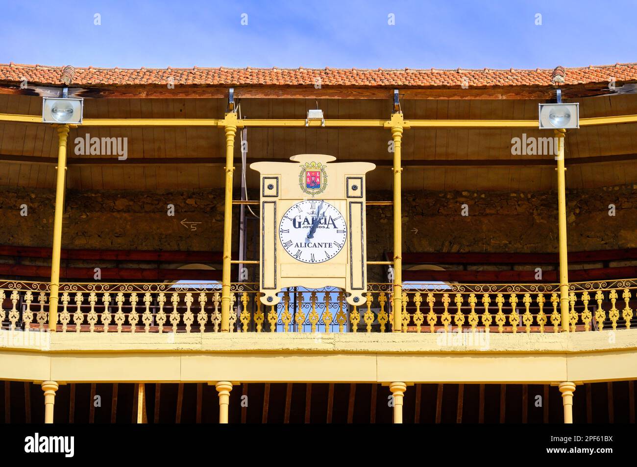 Alicante, Spain The "Garcia Joyeros" wall clock in the interior