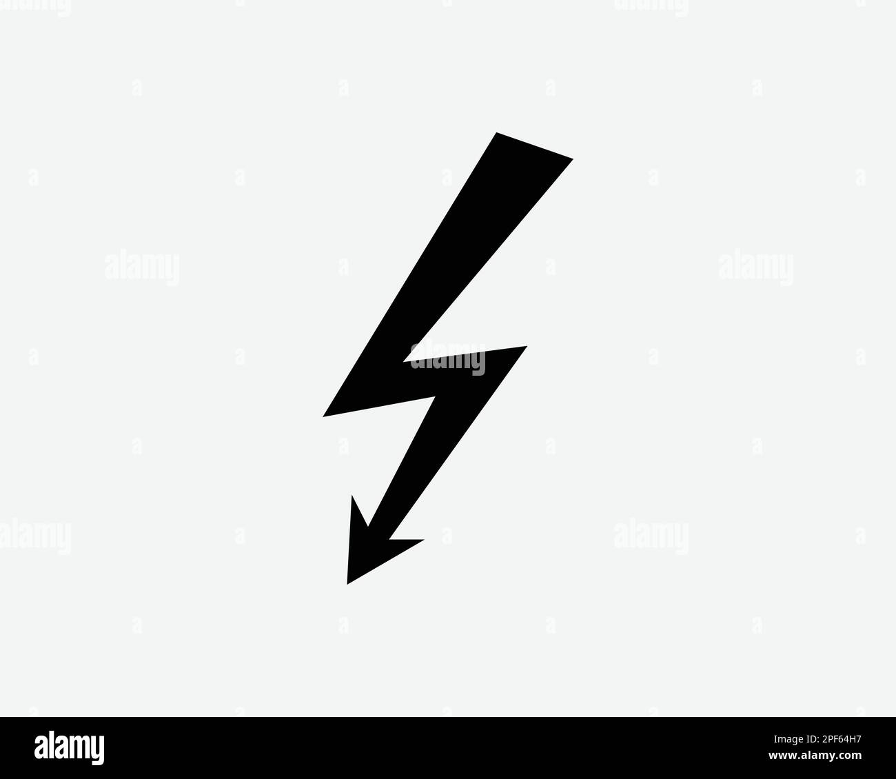 Electricity Electrical Electric Thunder Lighting Bolt Black White Silhouette Symbol Icon Sign Graphic Clipart Artwork Illustration Pictogram Vector Stock Vector