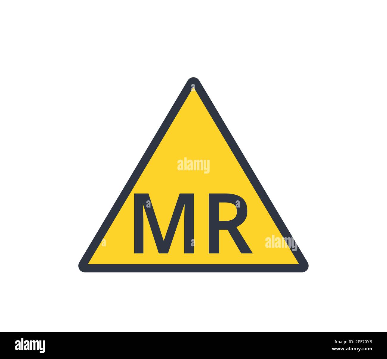 MR conditional symbol. Graphical Symbols for Medical devices. Stock Vector