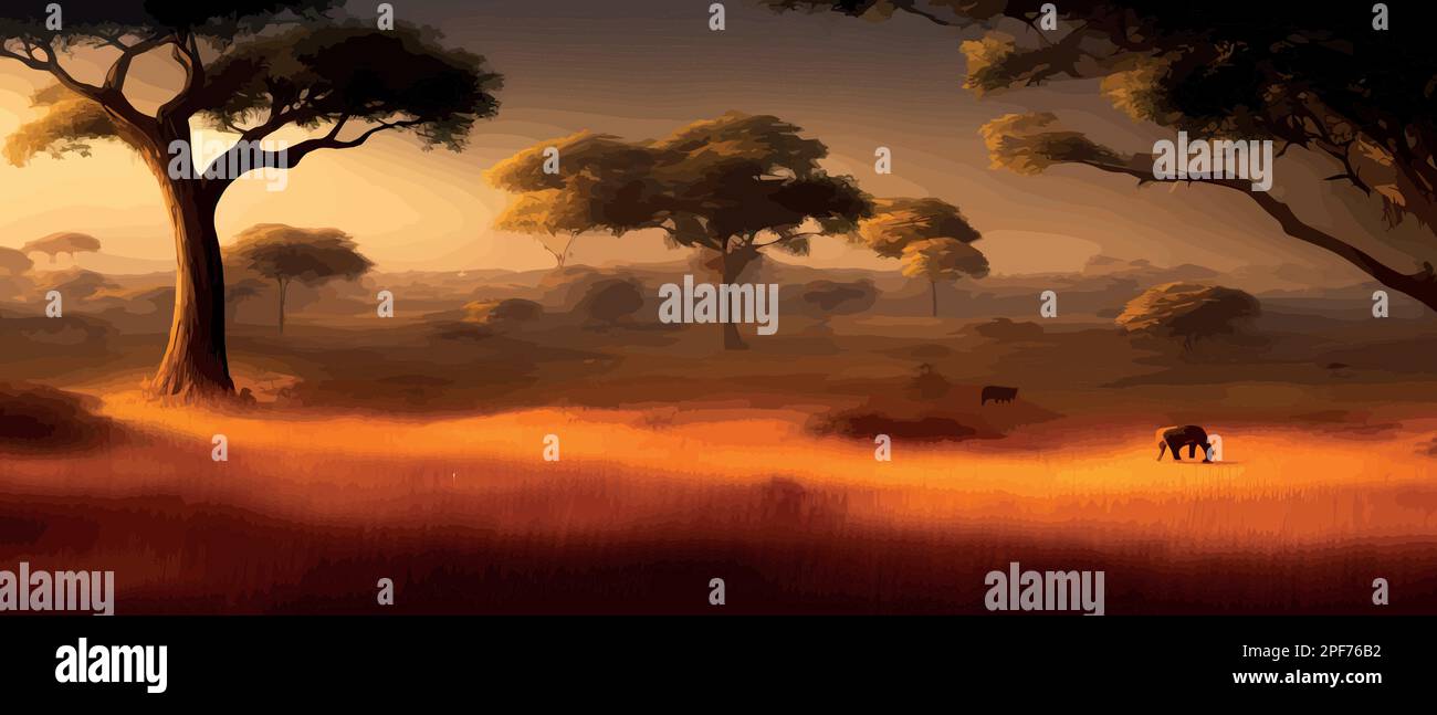 Acacia in the picture Stock Vector Images - Alamy