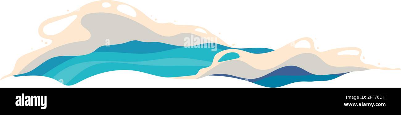 wave flat icon Stock Vector Image & Art - Alamy