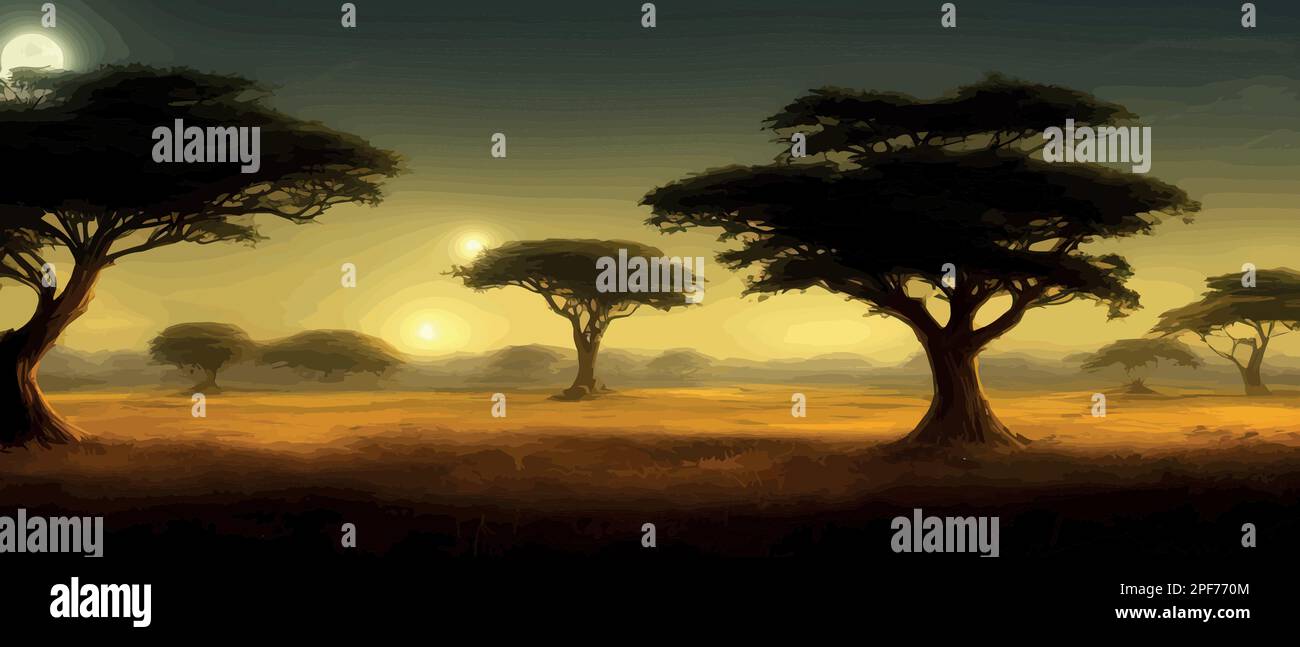 Acacia in the picture Stock Vector Images - Alamy