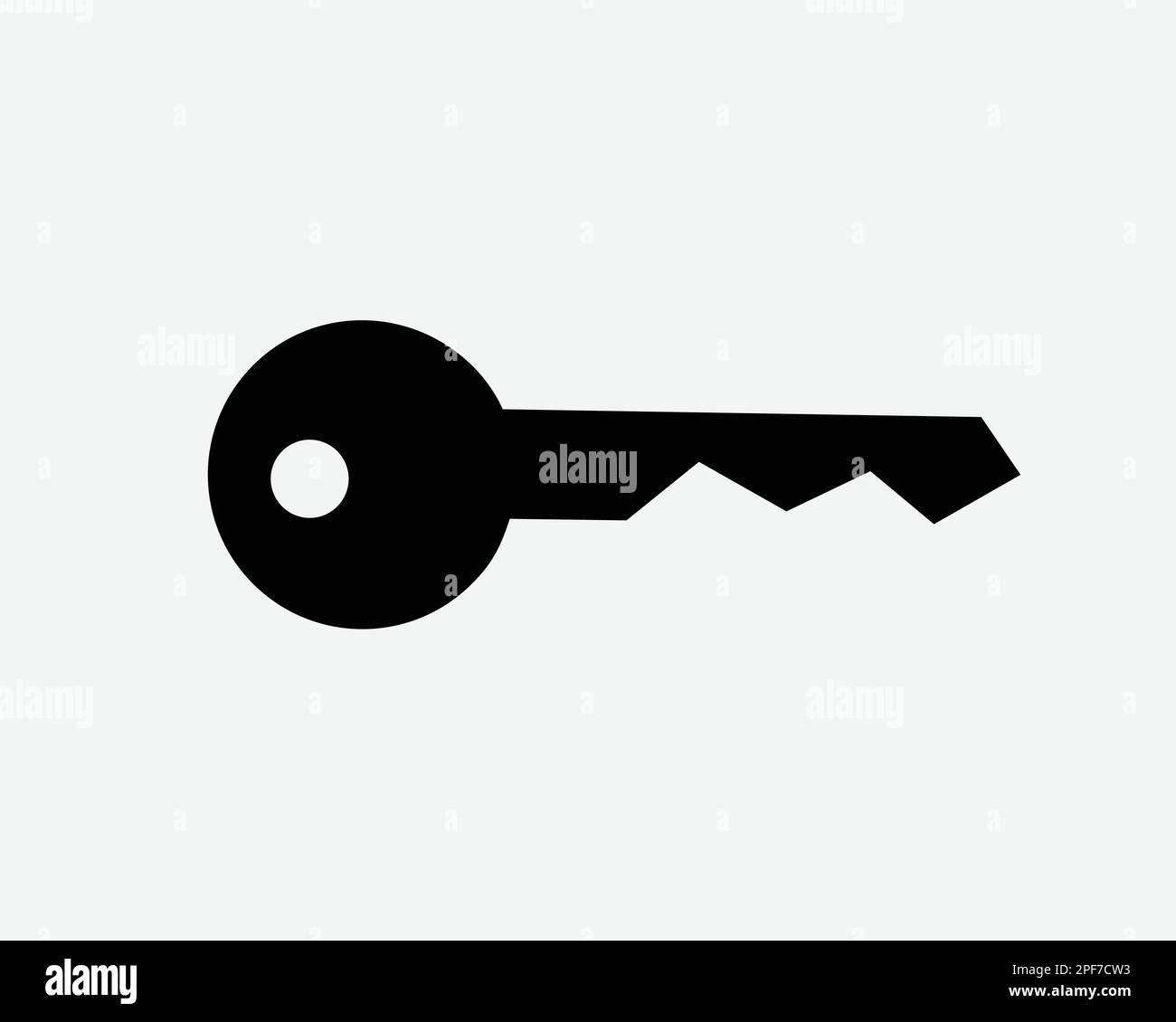 Key Icon House Door Home Keys Lock Safe Password Secret Access Black White Silhouette Symbol Sign Graphic Clipart Artwork Illustration Pictogram Vecto Stock Vector