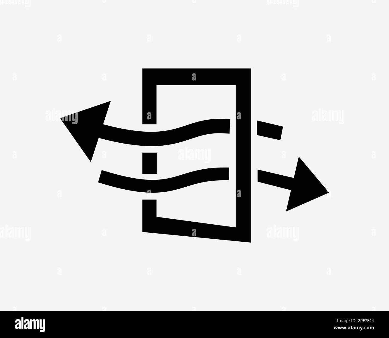 Window Ventilation Opening Ventilate Air Flow Airflow Black White Silhouette Symbol Icon Sign Graphic Clipart Artwork Illustration Pictogram Vector Stock Vector