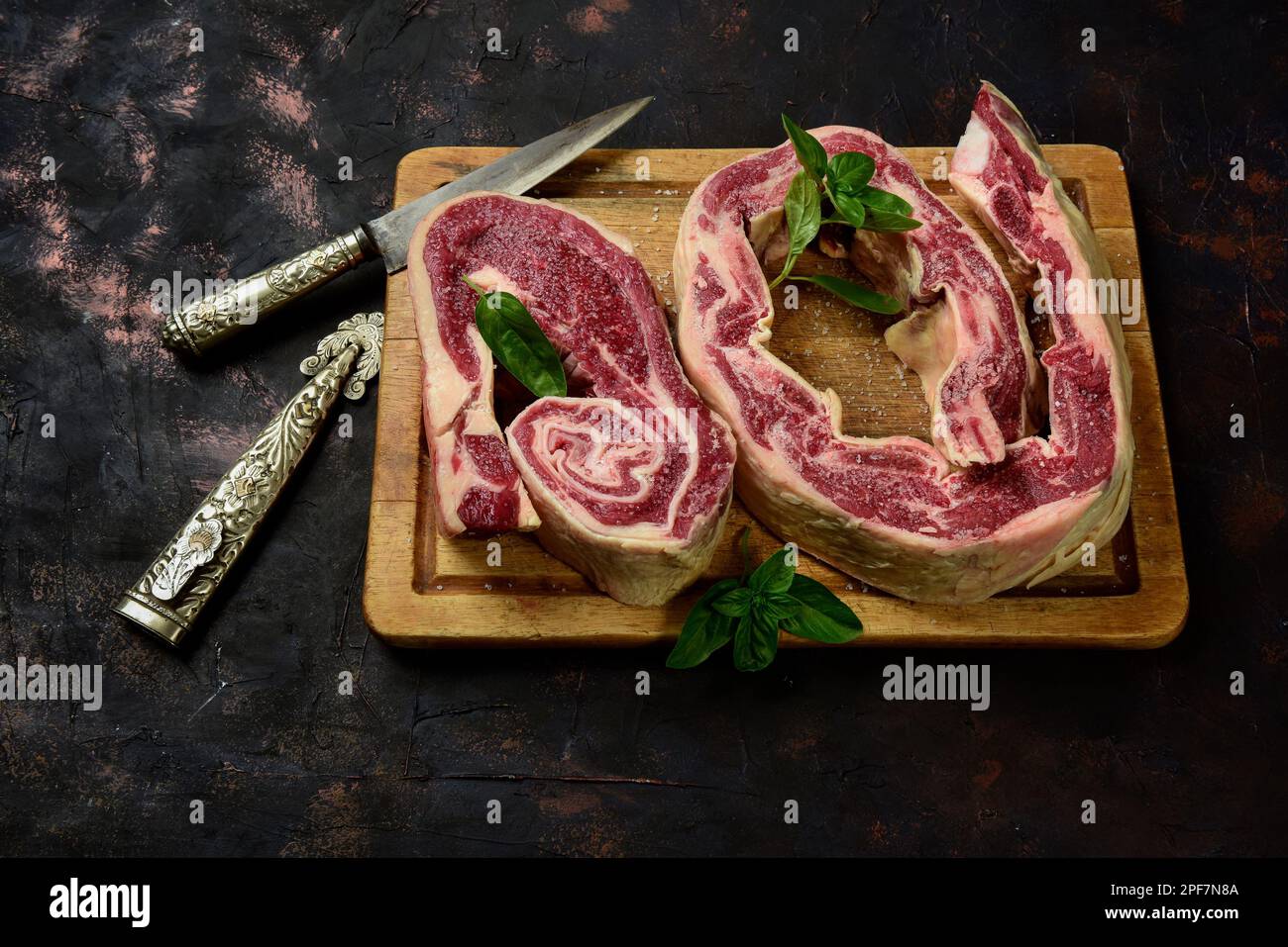 Cow Back Ribs Cattle ribbs hi-res stock photography and images - Alamy