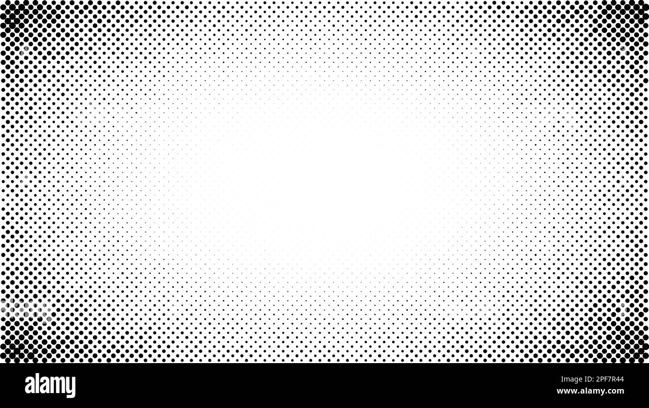 Halftone radial gradient texture. Comic style grain background. Faded