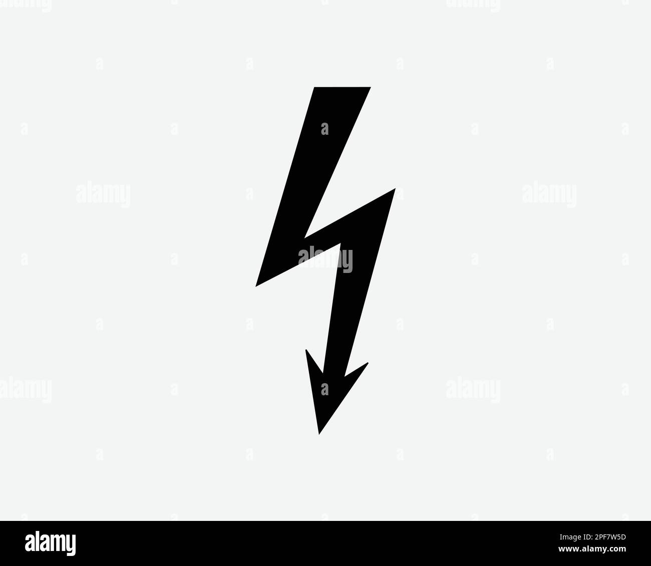 Electrical Bolt Icon Lightning Electricity Electric Static Vector Black White Silhouette Symbol Sign Graphic Clipart Artwork Illustration Pictogram Stock Vector