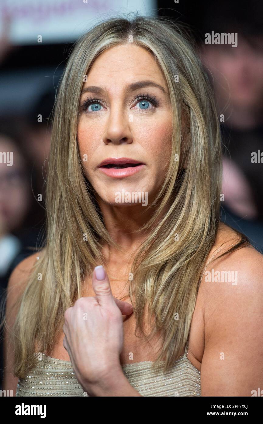 Paris, France. 16th Mar, 2023. Jennifer Aniston attending the Murder  Mystery 2 Premiere on March 16, 2023. Photo by Aurore  Marechal/ABACAPRESS.COM Credit: Abaca Press/Alamy Live News Stock Photo -  Alamy