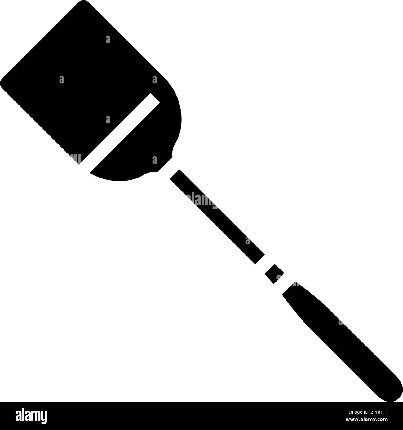 stainless steel spatula kitchen cookware glyph icon vector illustration ...
