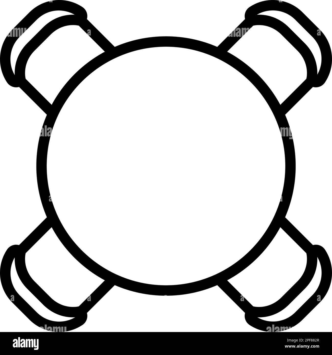 chair top view clipart