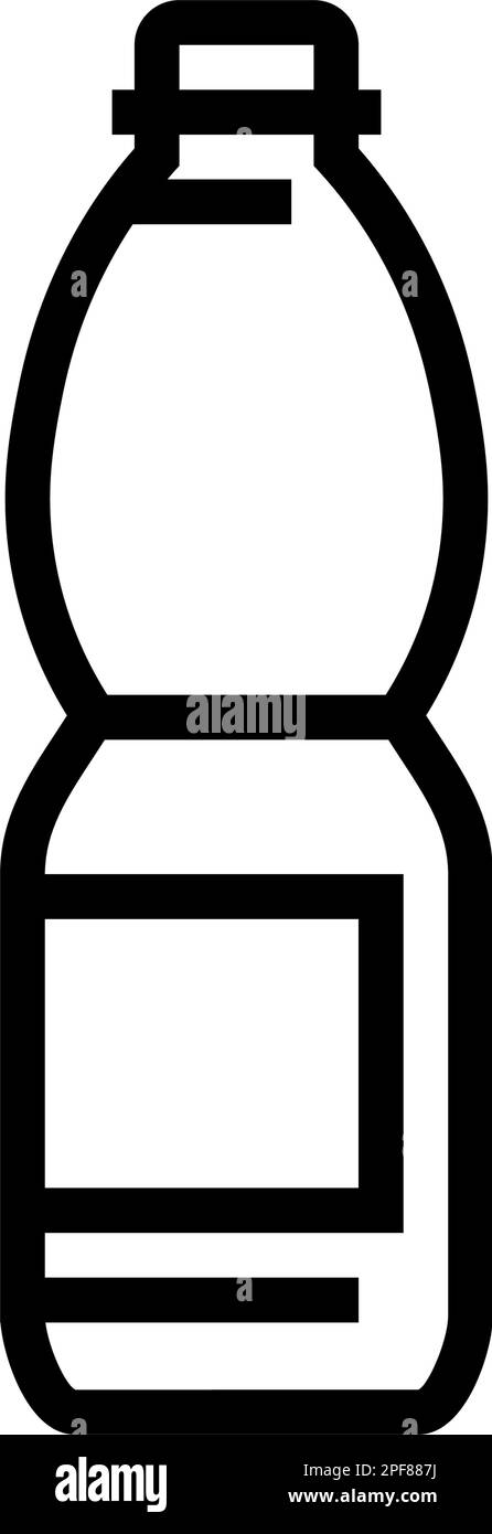 recycle water plastic bottle line icon vector illustration Stock Vector ...