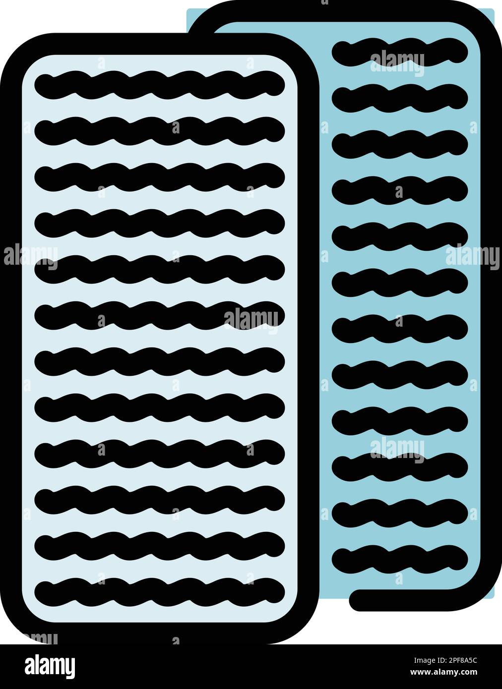 Pilates mat icon. Outline pilates mat vector icon for web design ...