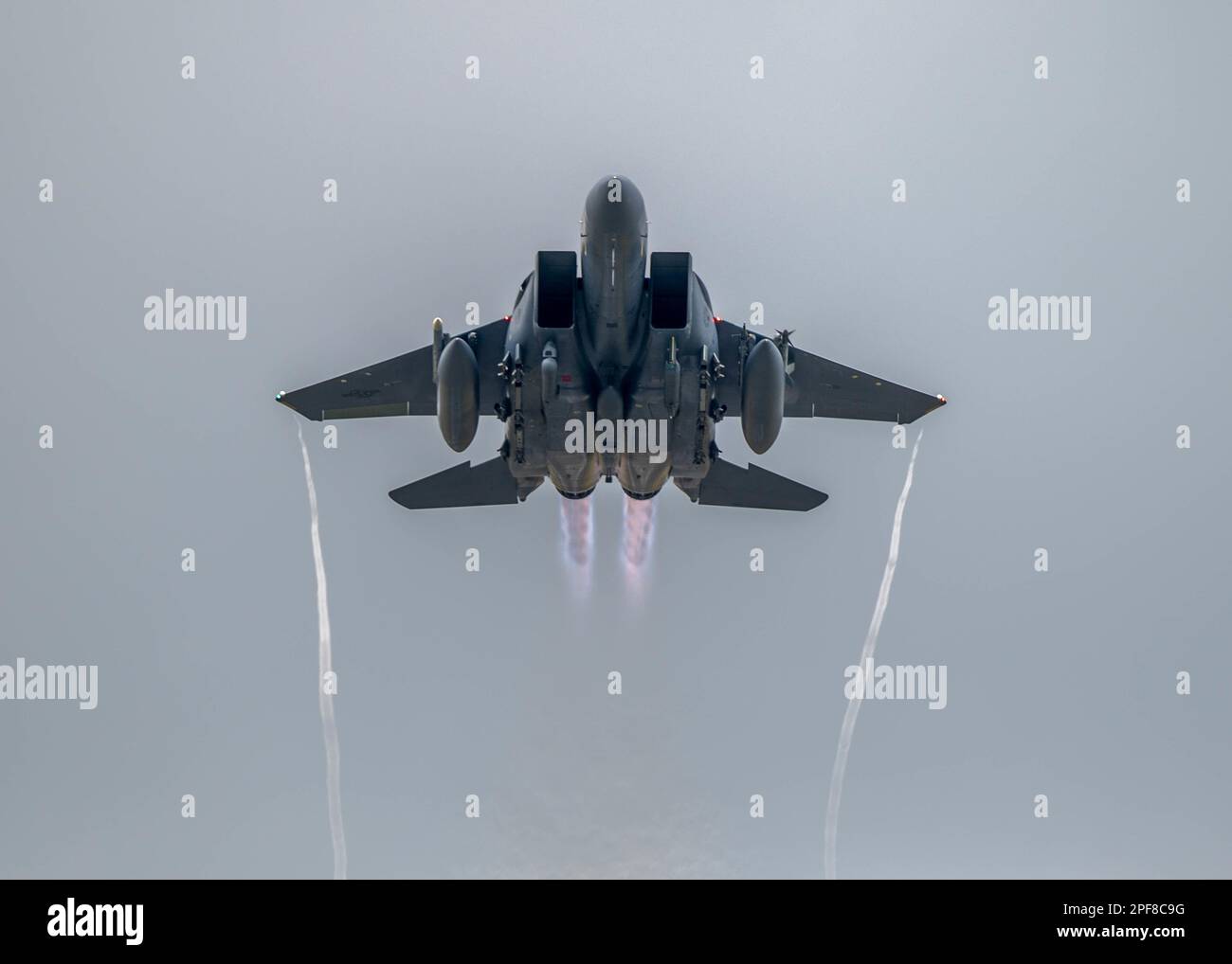 RAF Lakenheath, Suffolk, UK. 6th Mar, 2023. A U.S. Air Force F-15E Strike Eagle assigned to the 492nd Fighter Squadron takes off from Royal Air Force Lakenheath, United Kingdom, to participate in exercise Cobra Warrior 23-1 March 6, 2023. The Liberty Wings involvement in the exercise, the RAFs largest exercise, increases interoperability with NATO allies and partners, improving the ability to employ a strategic force in theater whenever called upon. (photo by Airman 1st Class Olivia Gibson) Credit: U.S. Air Force/ZUMA Press Wire Service/ZUMAPRESS.com/Alamy Live News Stock Photo