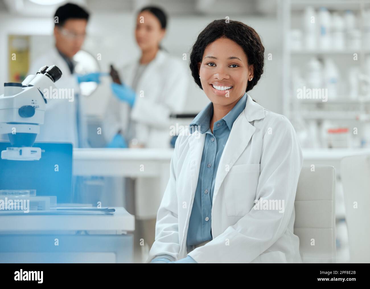 Lab Feel Feeling confident in my abilities. a confident young female scientist ...