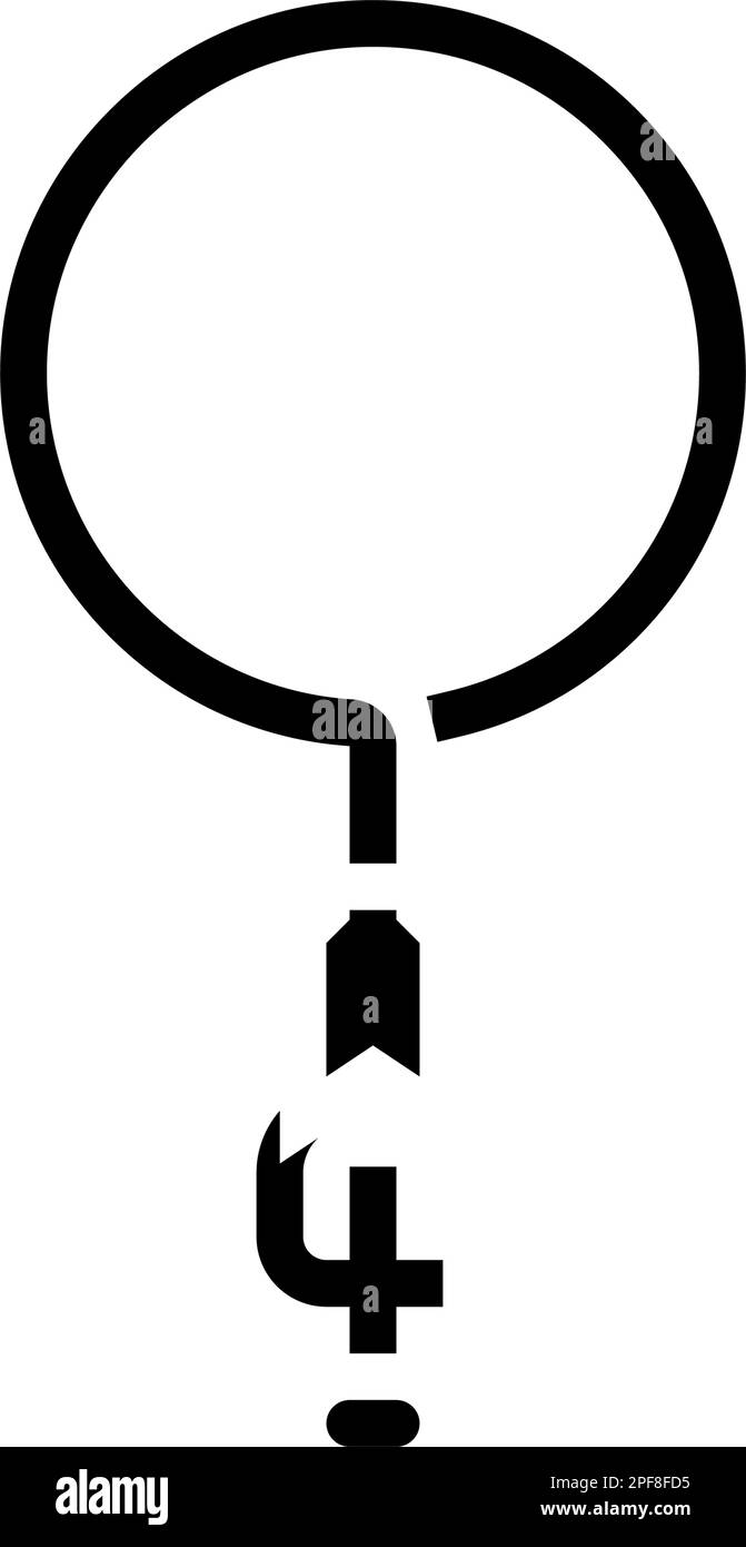 ring clamp chemical glassware lab glyph icon vector illustration Stock