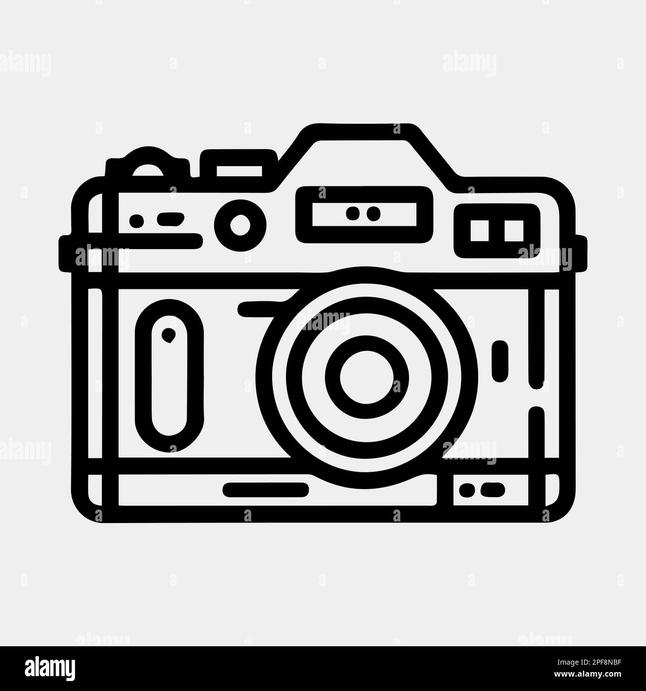 Vintage compact camera Stock Vector Images - Alamy